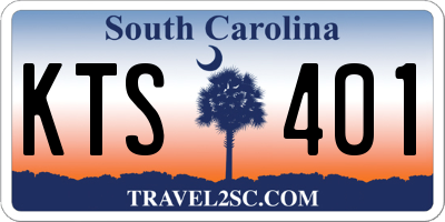 SC license plate KTS401