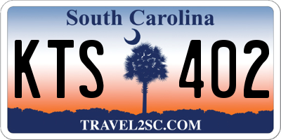 SC license plate KTS402
