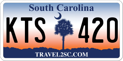 SC license plate KTS420