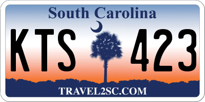 SC license plate KTS423