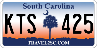SC license plate KTS425