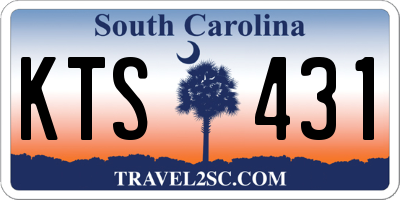 SC license plate KTS431