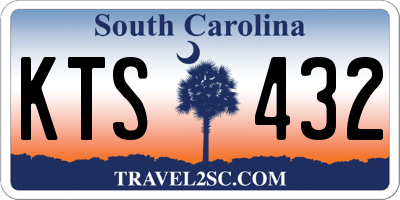 SC license plate KTS432