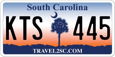 SC license plate KTS445