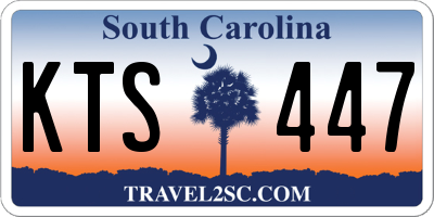 SC license plate KTS447