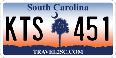 SC license plate KTS451