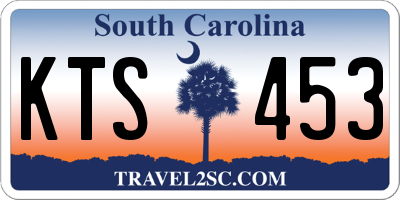 SC license plate KTS453