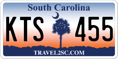 SC license plate KTS455