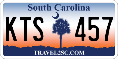 SC license plate KTS457