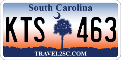 SC license plate KTS463