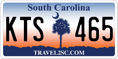 SC license plate KTS465