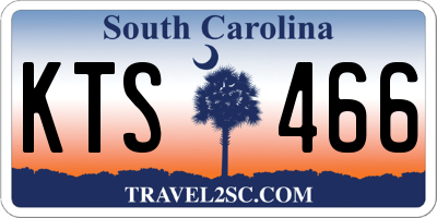 SC license plate KTS466