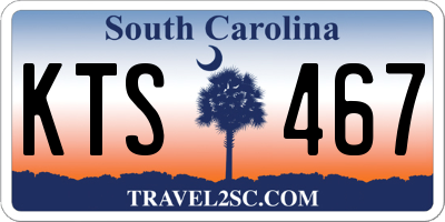SC license plate KTS467