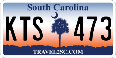 SC license plate KTS473