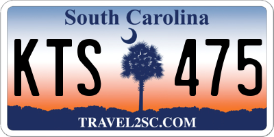 SC license plate KTS475