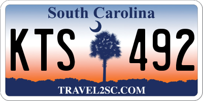 SC license plate KTS492