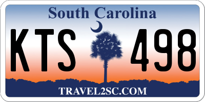 SC license plate KTS498