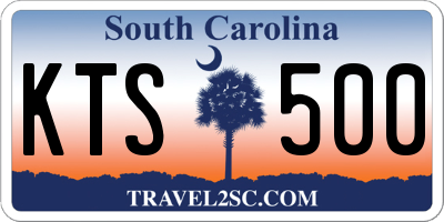 SC license plate KTS500