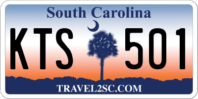 SC license plate KTS501