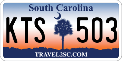 SC license plate KTS503