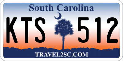 SC license plate KTS512