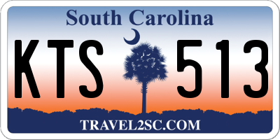 SC license plate KTS513