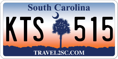 SC license plate KTS515