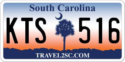 SC license plate KTS516