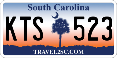SC license plate KTS523