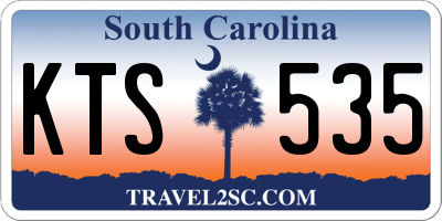 SC license plate KTS535