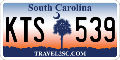 SC license plate KTS539