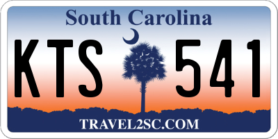 SC license plate KTS541