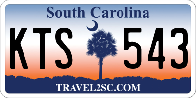 SC license plate KTS543