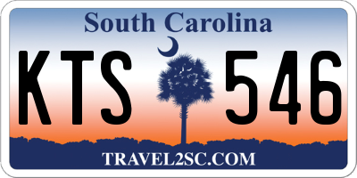 SC license plate KTS546