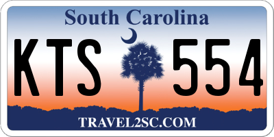 SC license plate KTS554