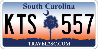SC license plate KTS557