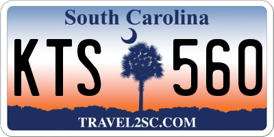 SC license plate KTS560