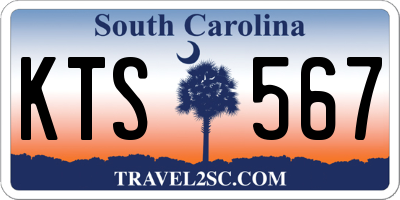 SC license plate KTS567
