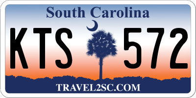 SC license plate KTS572