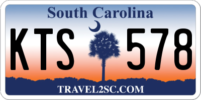 SC license plate KTS578