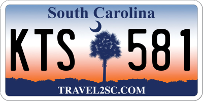 SC license plate KTS581