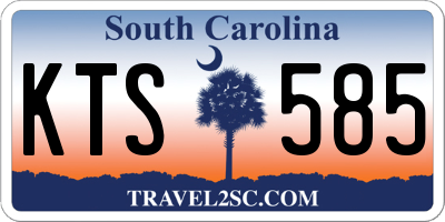 SC license plate KTS585