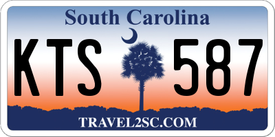 SC license plate KTS587