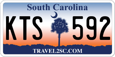 SC license plate KTS592