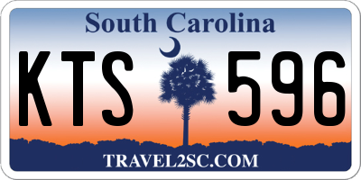 SC license plate KTS596