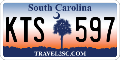 SC license plate KTS597