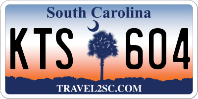 SC license plate KTS604