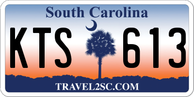 SC license plate KTS613