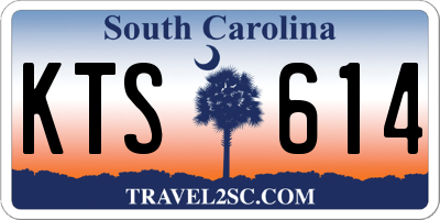 SC license plate KTS614