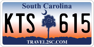 SC license plate KTS615